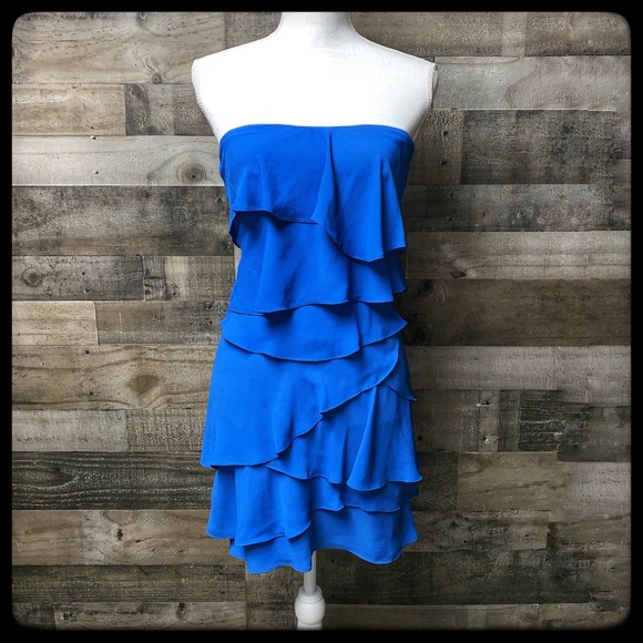 BCBGMaxAzria Dresses & Skirts - BCBGMaxazria larkspur blue convertible dress sz 2